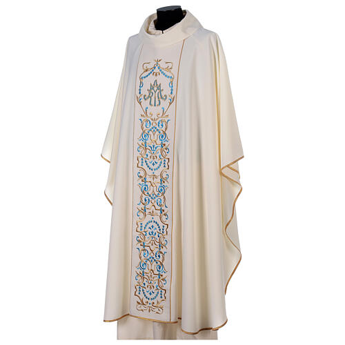 Marian chasuble with embroidered orphrey 3
