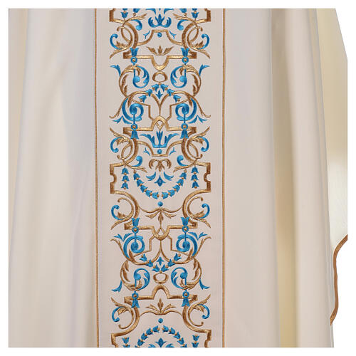 Marian chasuble with embroidered orphrey 4