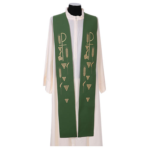 Priest stole with Chi-Rho embroidery 3