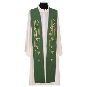 Estolas: Estola litúrgica bordado com Chi-Rho Estolas: Estola litúrgica bordado com Chi-Rho