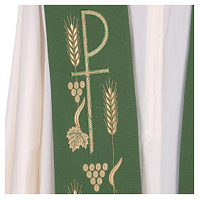 Estolas: Estola litúrgica bordado com Chi-Rho Estolas: Estola litúrgica bordado com Chi-Rho