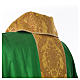 Casula sacerdote 100% seda bordado dourado s11