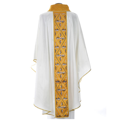Catholic Priest Chasuble in 100% silk with cross design 8