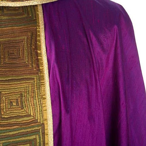 Catholic Priest Chasuble in 100% silk square motif 6