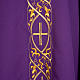 Chasuble liturgique avec broderie IHS s5