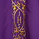 Chasuble liturgique avec broderie IHS s6