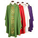 Liturgical Chasuble with Center Golden Embroidery s1