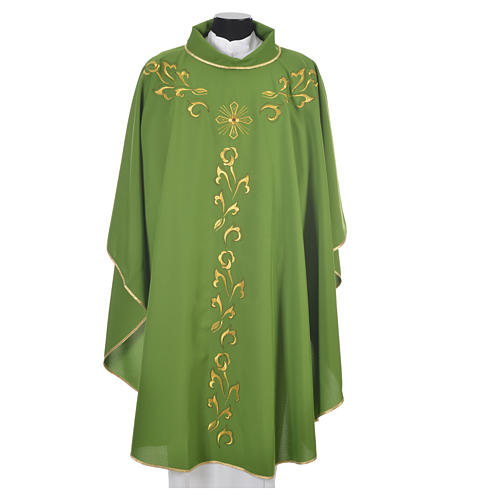 Monastic Chasuble with golden embroidery and cross 13