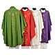 Monastic Chasuble with golden embroidery and cross s9