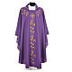 Monastic Chasuble with golden embroidery and cross s10