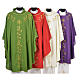 Monastic Chasuble with golden embroidery and cross s1