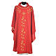 Monastic Chasuble with golden embroidery and cross s5