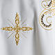 Casulla litúrgica bordado dorado y cruz. s3