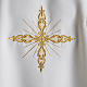 Casula litúrgica bordado dourado cruz s4