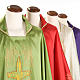 Casula liturgica shantung ricamo croce dorata stilizzata s3
