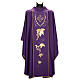 Chasuble and stole with IHS and grape leaves s8