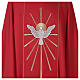 Red chasuble with Holy Spirit and blazes s3