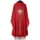 Red Latin Chasuble with Holy Spirit and blazes s1
