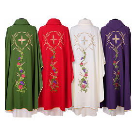 Chasuble with IHS, grapes and ears of wheat