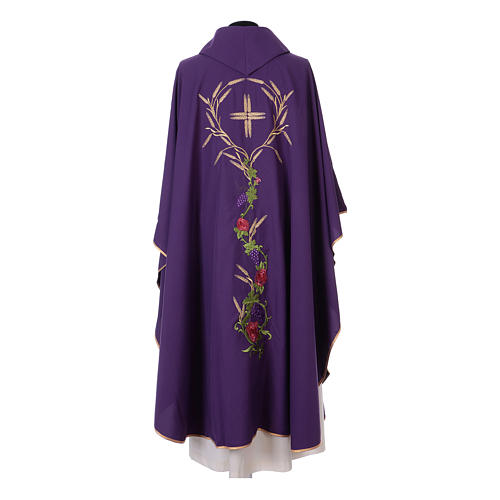 Chasuble with IHS, grapes and ears of wheat 10