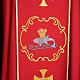 Clergy chasuble in 100% wool, boat & fish and chalice s5