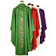 Liturgical chasuble in 100% wool, roses and branches s2