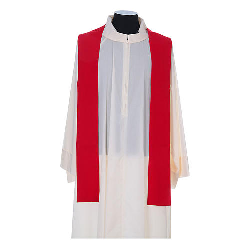 Liturgical chasuble with cross, grapes and lamp 12