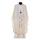 Liturgical Chasuble with gothic cross, grapes and lamp s5