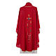 Liturgical Chasuble with gothic cross, grapes and lamp s8