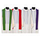 Liturgical Chasuble with gothic cross, grapes and lamp s15