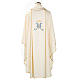 Chasuble Mariale Vierge Marie et symbole 100% laine peinte s2