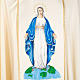 Chasuble Mariale Vierge Marie et symbole 100% laine peinte s7