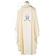 Marian chasuble in wool with Virgin Mary s2