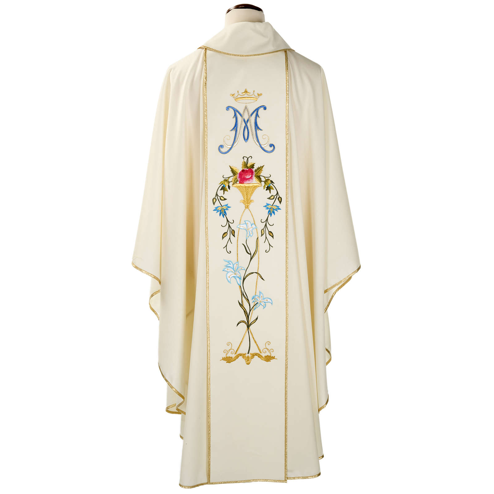 Liturgical Vestment In Wool With Marian Symbol And Virgin Mary | Online ...