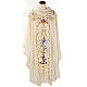 Liturgical vestment in wool with floral embroideries s1