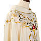 Liturgical vestment in wool with floral embroideries s6