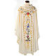 Chasuble liturgique fleurs et décors 100% laine s1