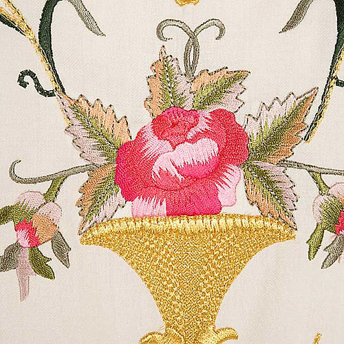Casula sacerdotale fiori decorazioni 100% lana 8