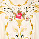 Casula sacerdotale fiori decorazioni 100% lana s3