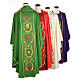 Liturgical Chasuble with floral and gold motifs s2