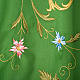 Chasuble in wool with IHS symbol and gold motifs s6