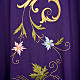 Priest Chasuble in wool with IHS symbol and gold motifs s7