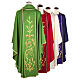 Liturgical vestment in wool with gold ears of wheat s6