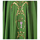 Casulla sacerdotal espigas uva hojas pura lana s2