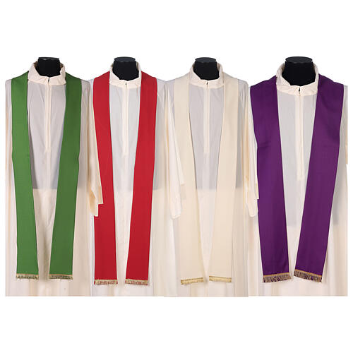 Liturgical Chasuble with gold ears of wheat, grapes and leaves 11