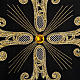 Liturgical vestment, black with gold crosses s4