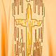 Casulla shantung dorada cruz estilizada s3