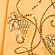 Chasuble dorée shantung IHS raisins épis s5