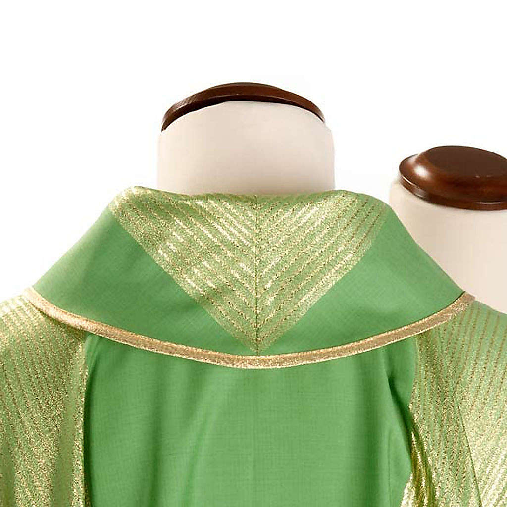 Liturgical vestment in wool with gold stripes online sales on HOLYART