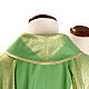 Liturgical vestment in wool with gold stripes s3